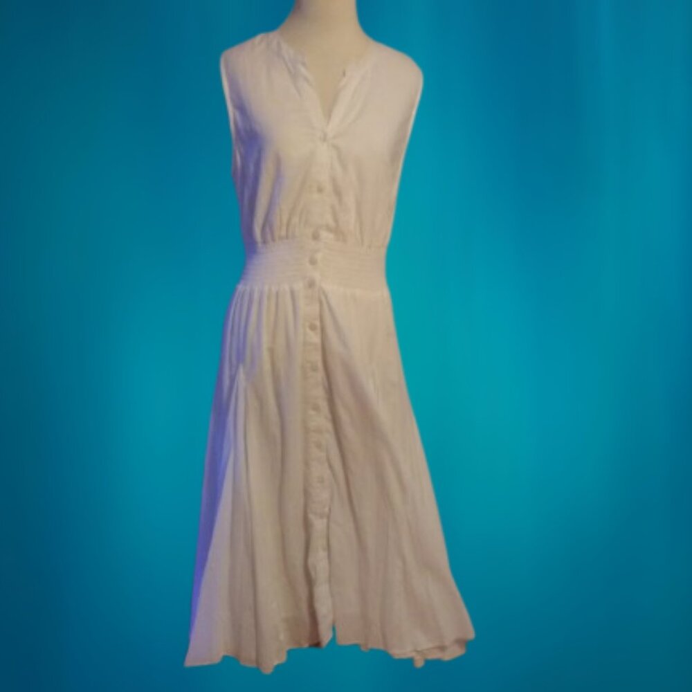 NWT very sweet all cotton  white sun summer dress perfect beach wedding